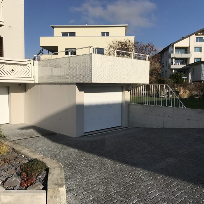 Garagenanbau mit Terrasse